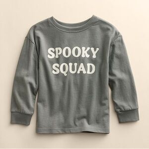 Little Co Organic Cotton Spooky Squad Long Sleeve Kids Tee